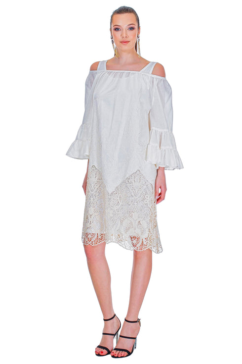 Rochie bumbac brodat MT-95